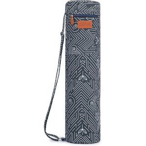 Canvas Yoga Mat Bag with Adjustable Strap & Pockets, Full-Zip Travel Gym Tote fo